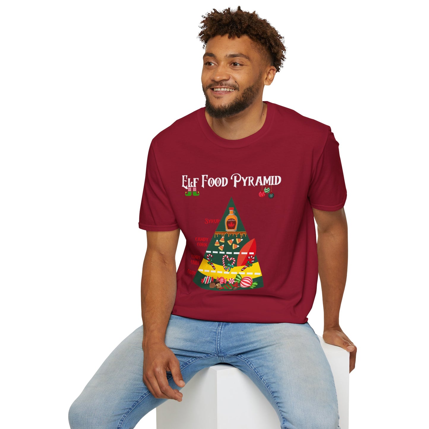 Elf Food Pyramid Unisex Softstyle T-Shirt