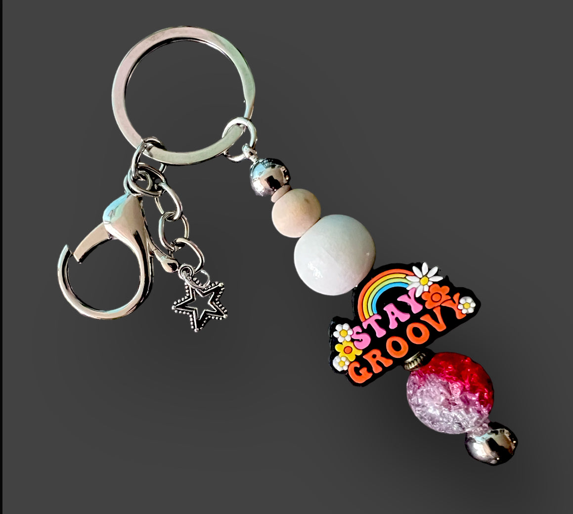 Handmade Decorative Beaded Keychain