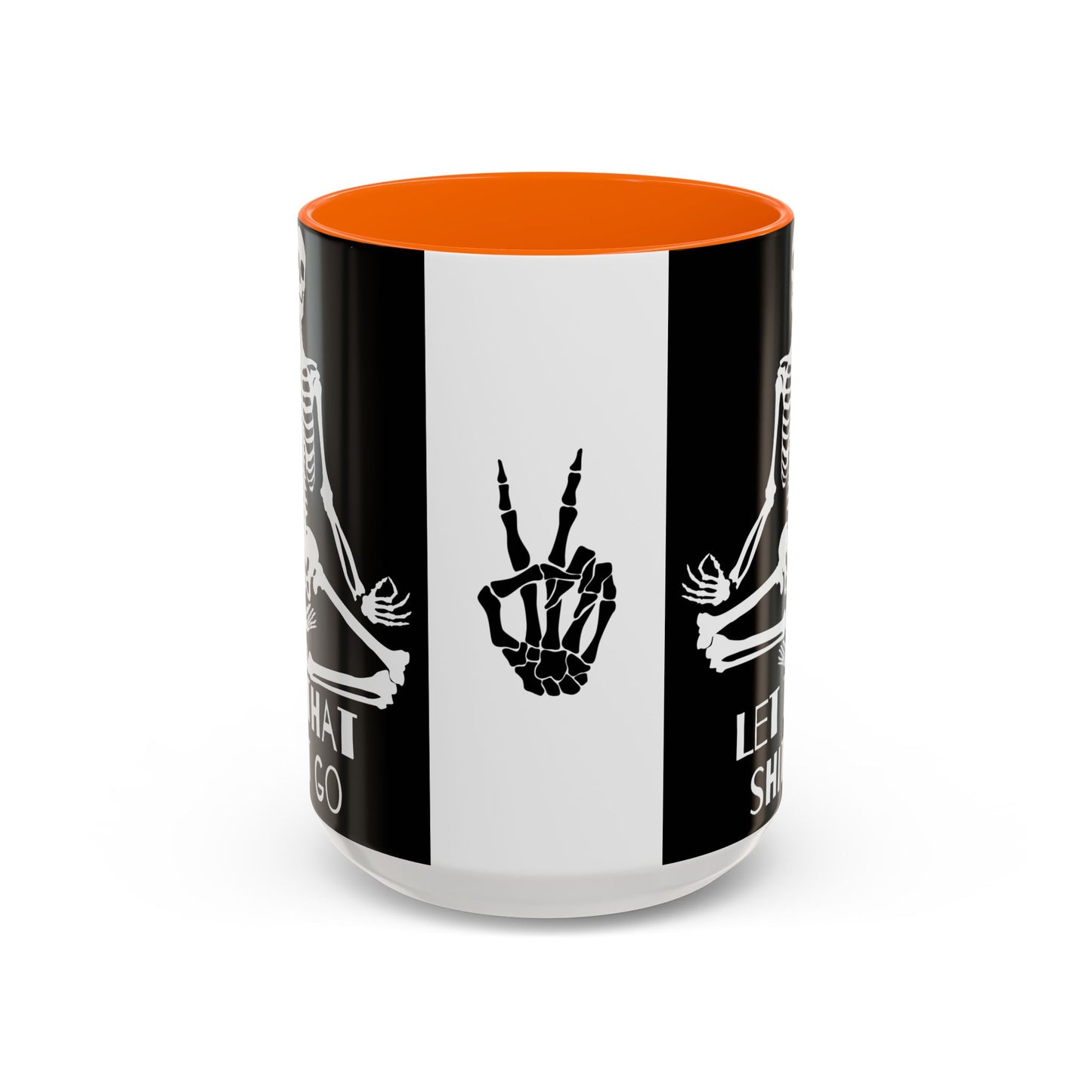 Let That Shit Go Skelly Ceramic Coffee Mug (11, 15oz)