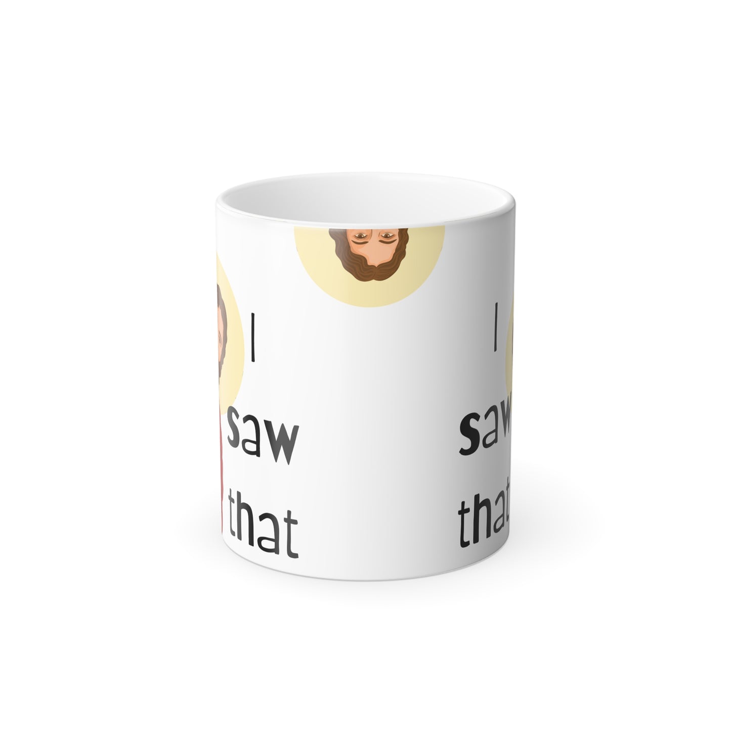 Judgmental Jesus Color Morphing Mug, 11oz