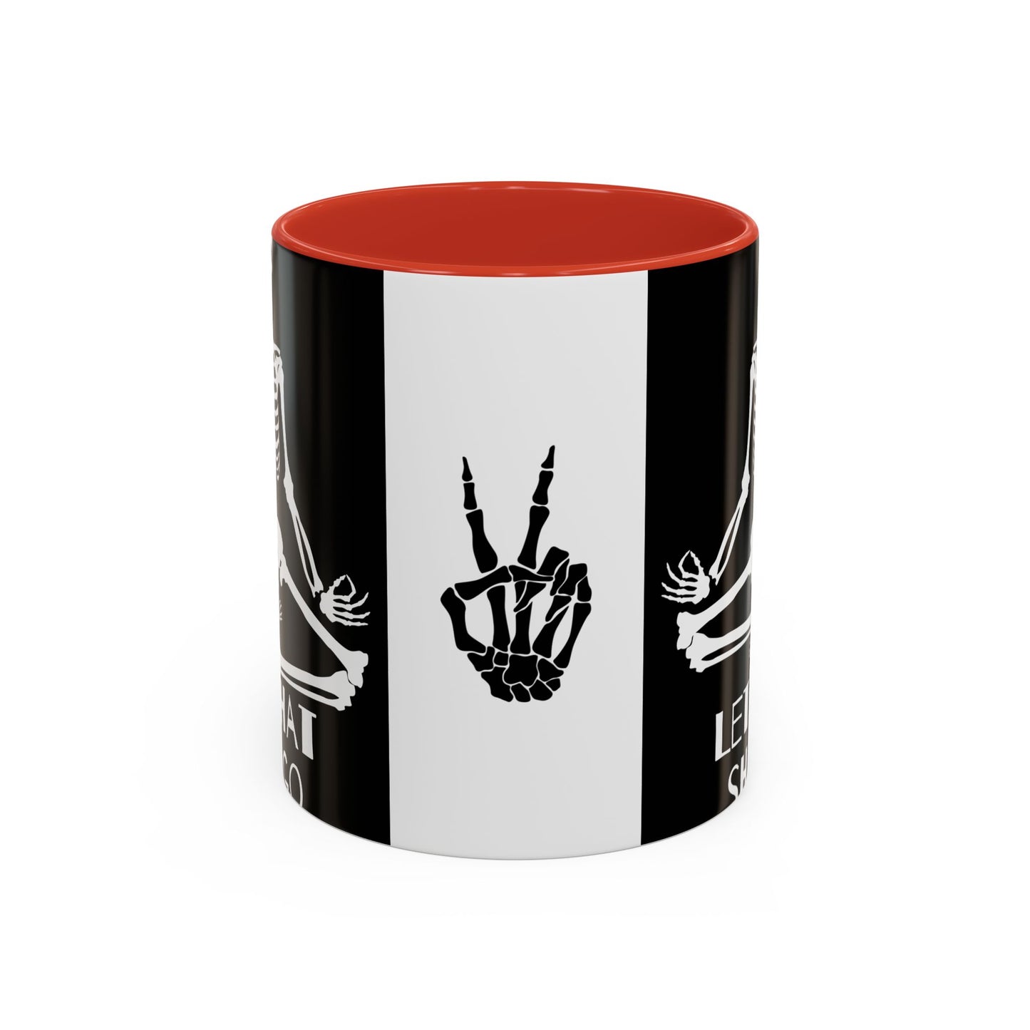 Let That Shit Go Skelly Ceramic Coffee Mug (11, 15oz)