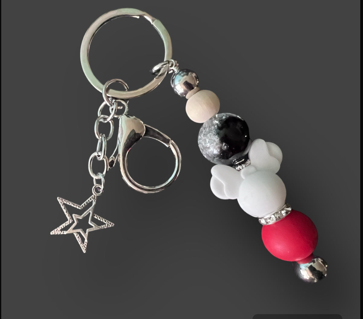 Handmade Decorative Beaded Keychain