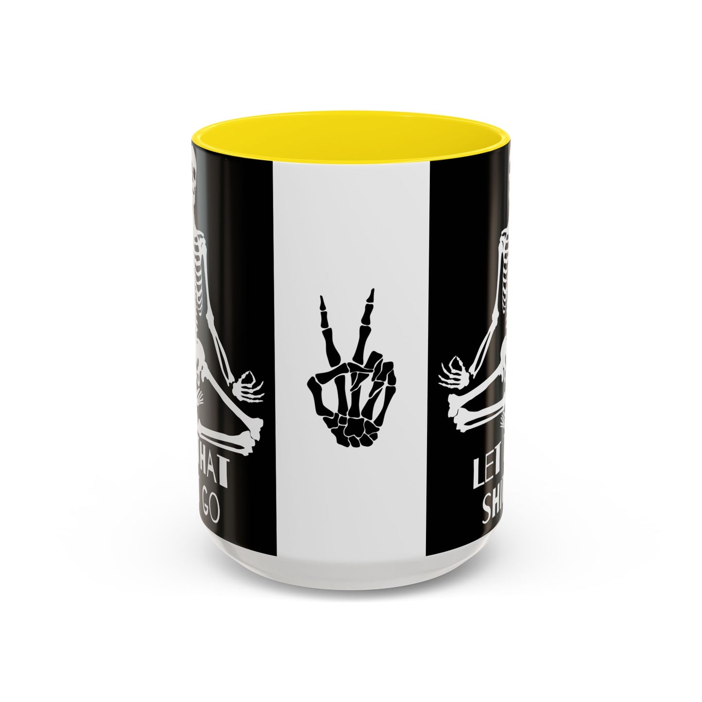 Let That Shit Go Skelly Ceramic Coffee Mug (11, 15oz)