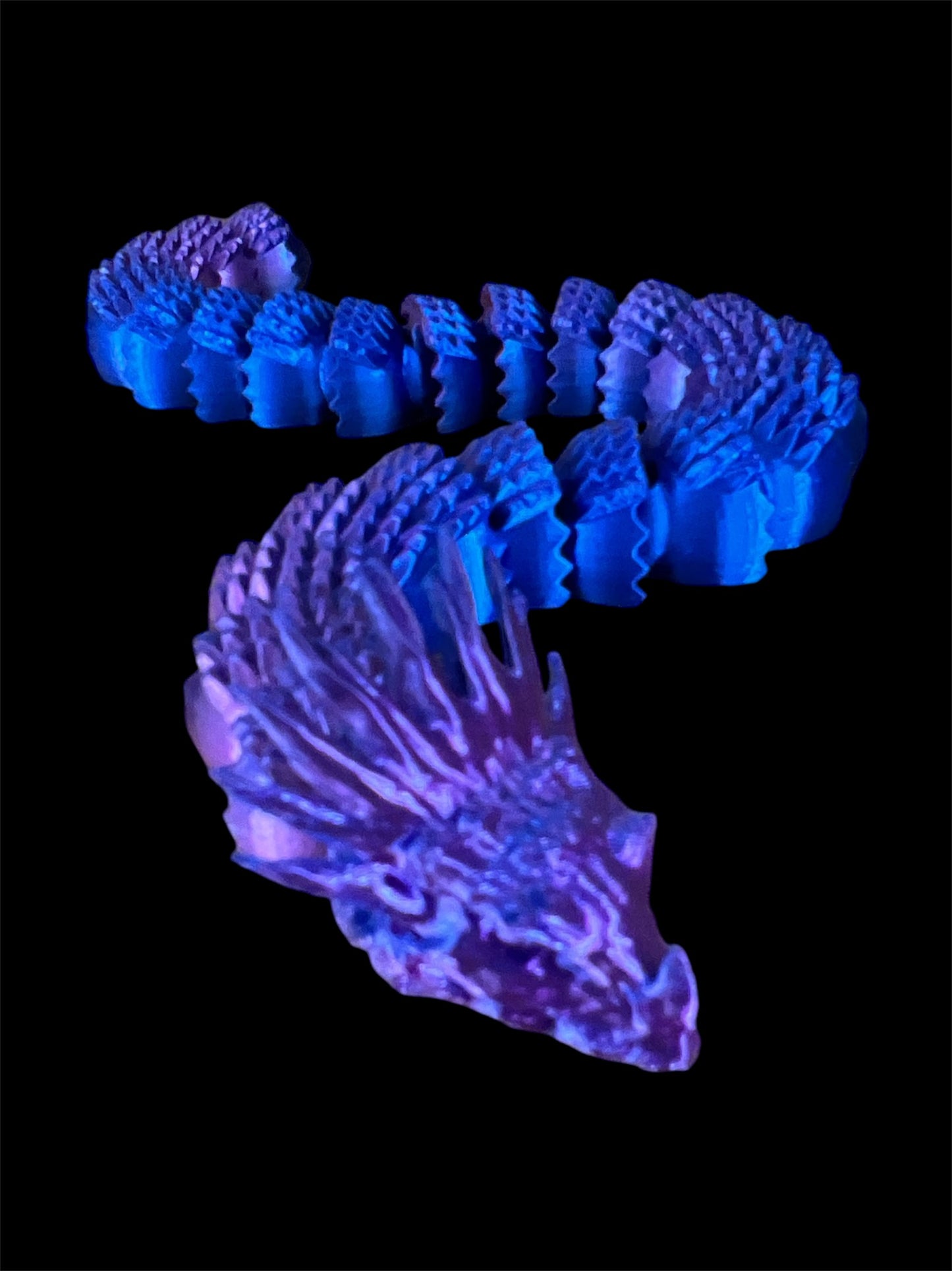 Dragon Basilisk - Blue/Purple Silk