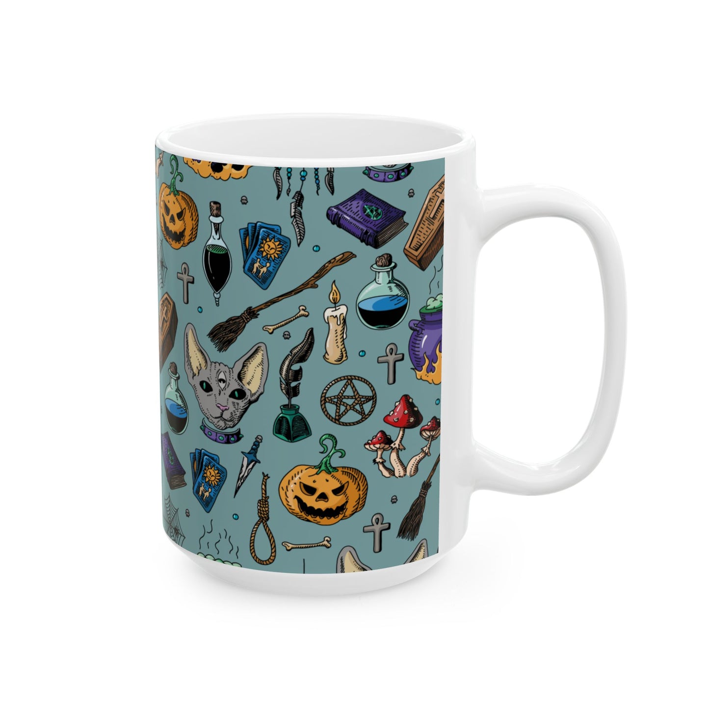 Spooky Ceramic Mug, (11oz, 15oz)