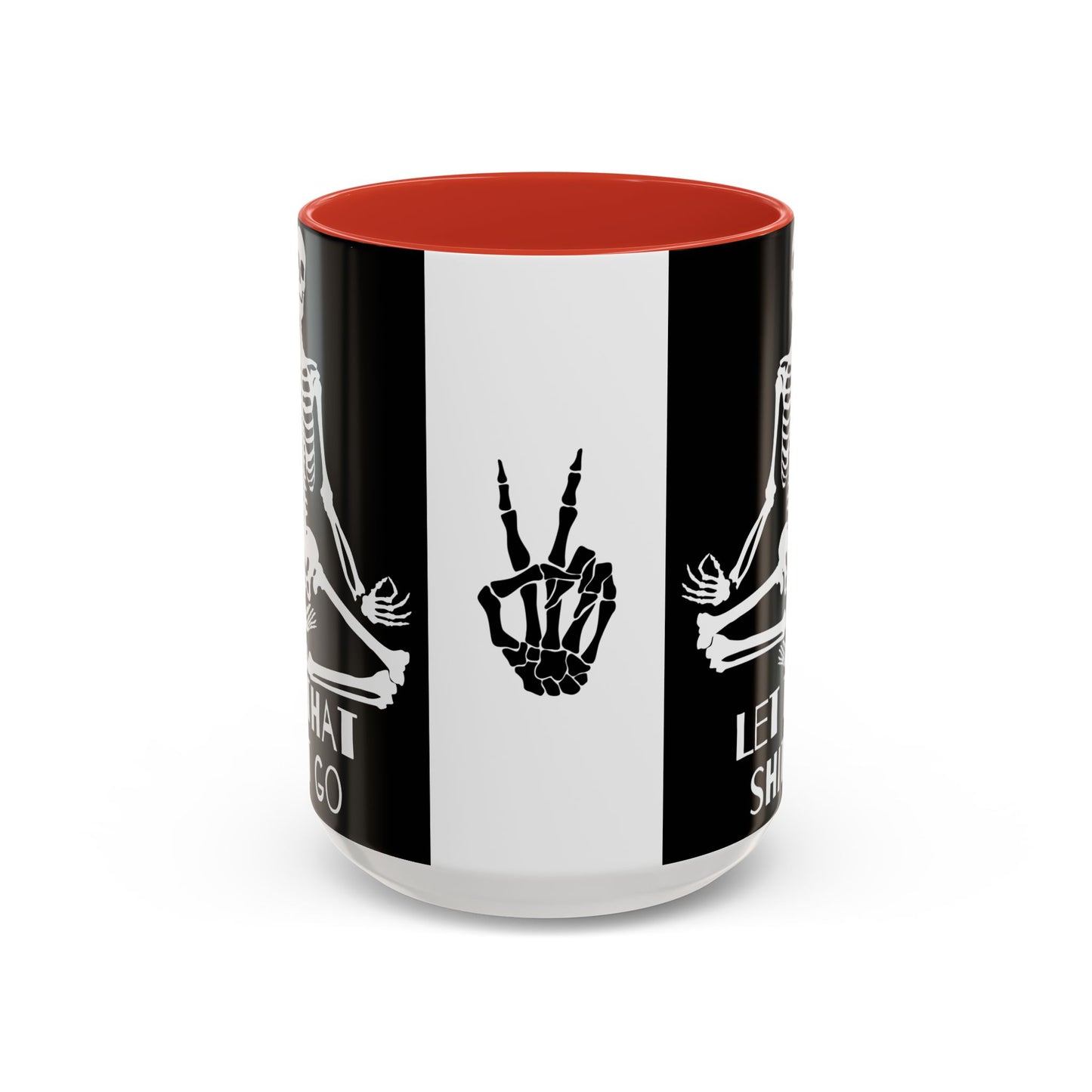 Let That Shit Go Skelly Ceramic Coffee Mug (11, 15oz)