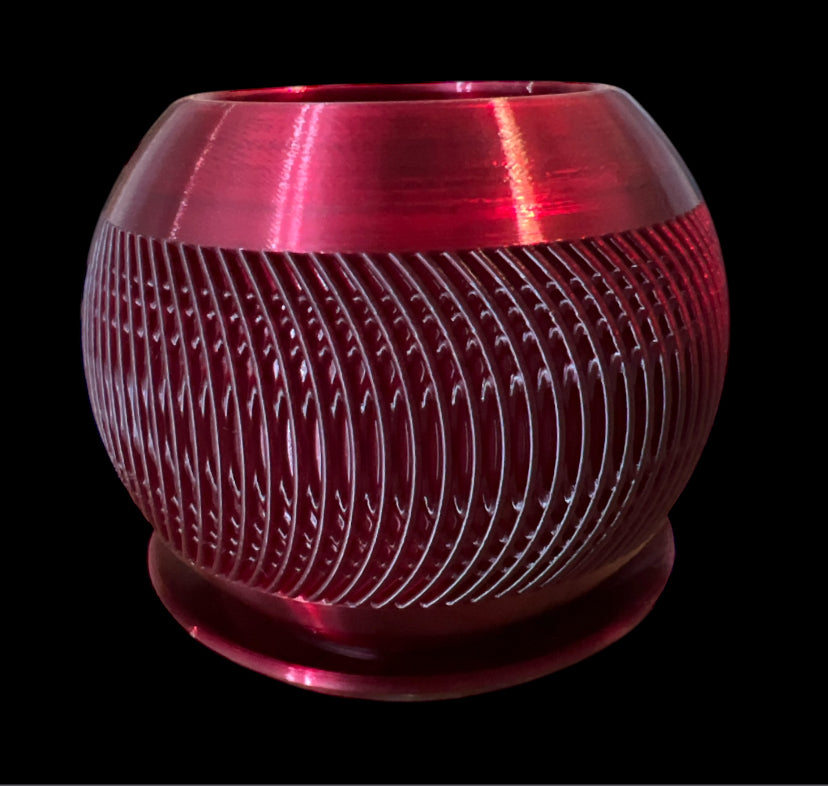 Swerve Planter with Drip Saucer