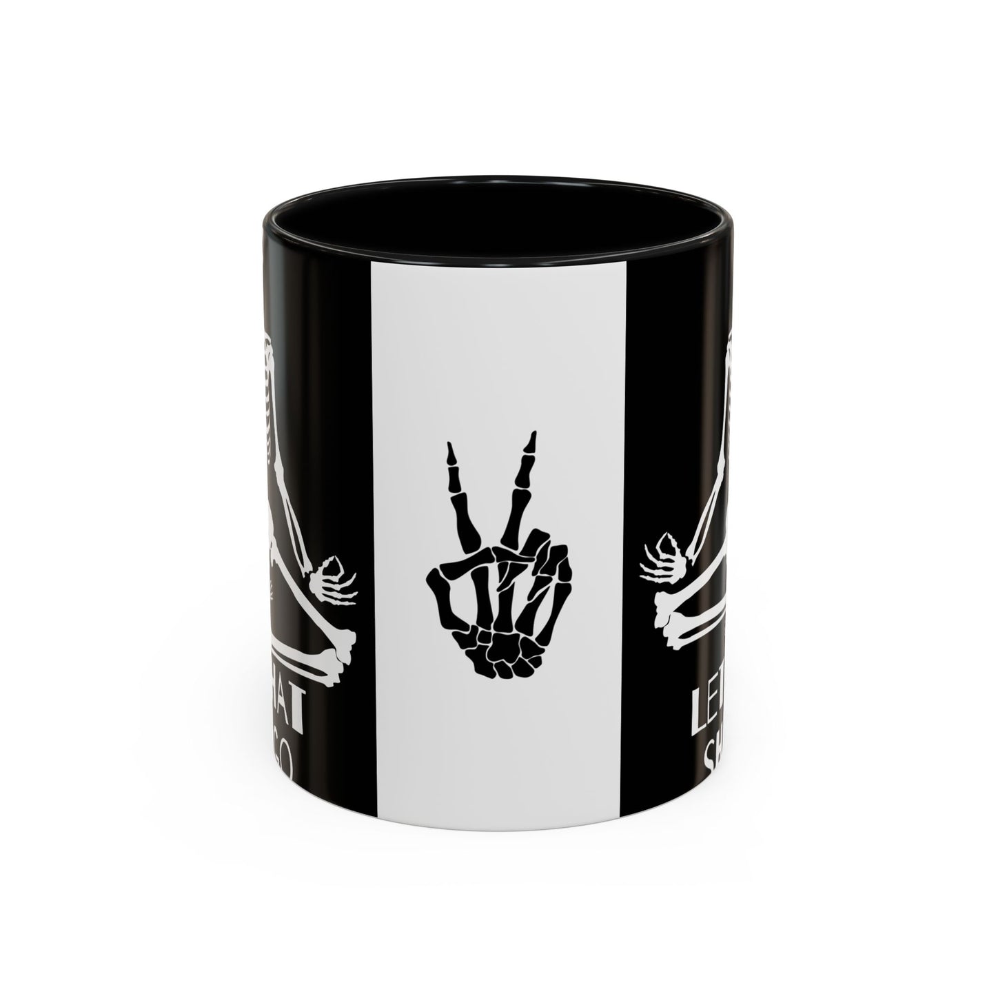 Let That Shit Go Skelly Ceramic Coffee Mug (11, 15oz)