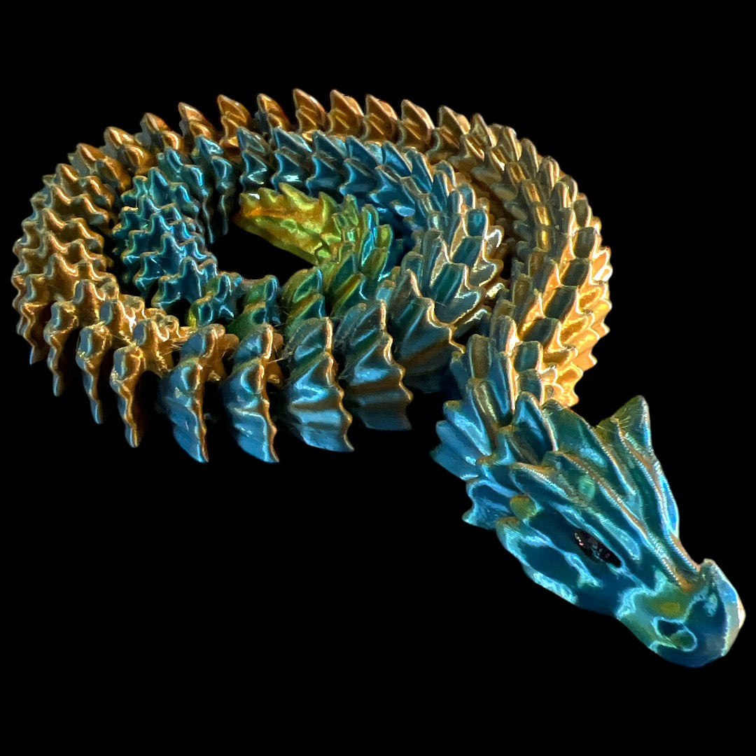 Bone Dragon with Glitter Eyes