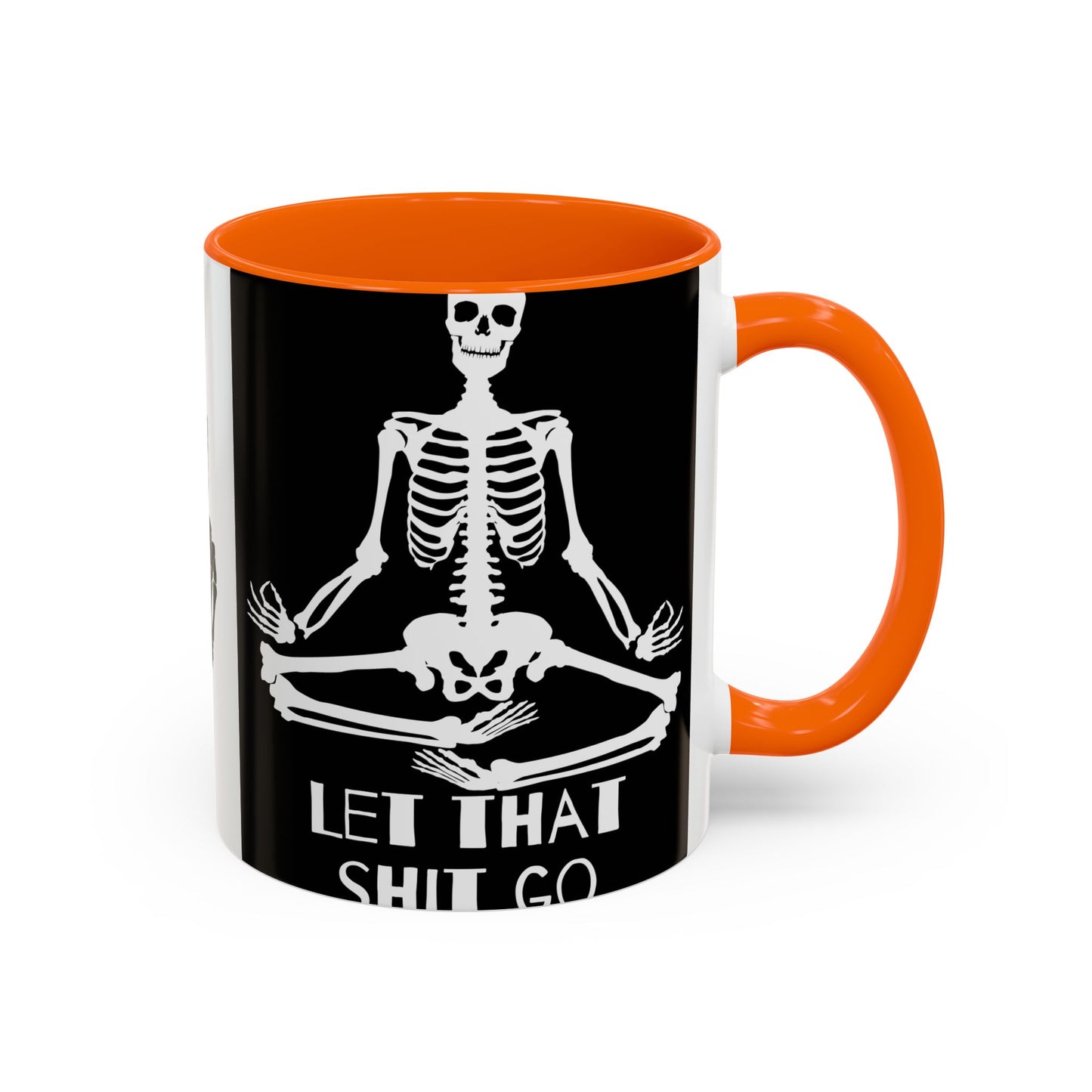 Let That Shit Go Skelly Ceramic Coffee Mug (11, 15oz)