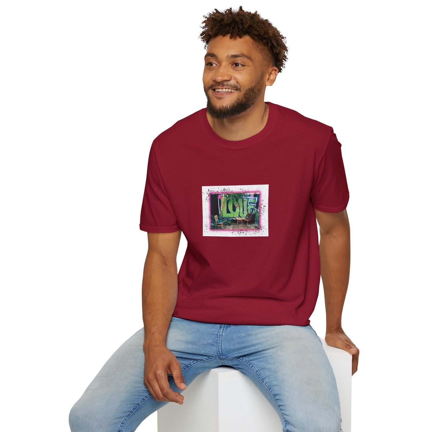 Jerome, Az Street Graffiti Unisex Softstyle T-Shirt