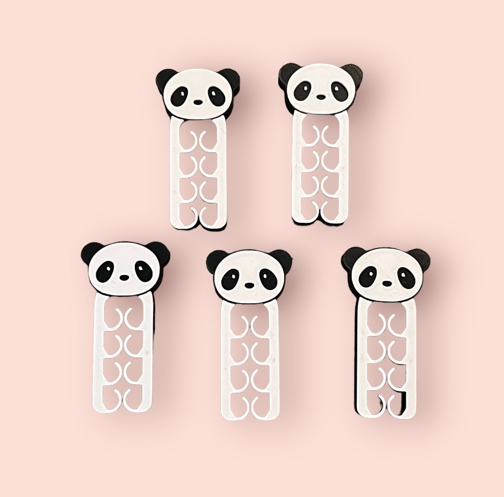 Bag Clips - Set of 5 - Panda