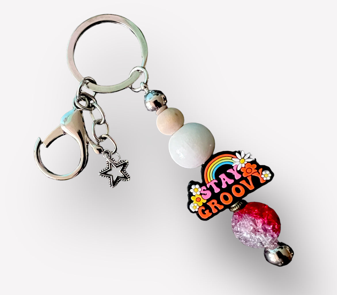 Handmade Decorative Beaded Keychain