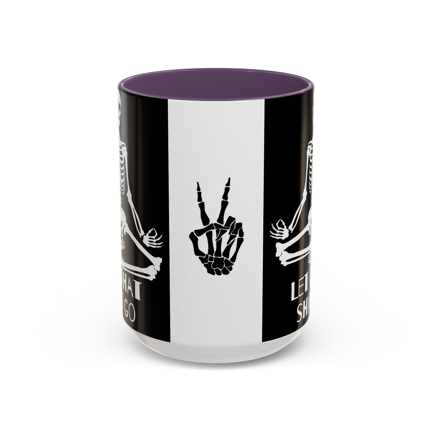 Let That Shit Go Skelly Ceramic Coffee Mug (11, 15oz)