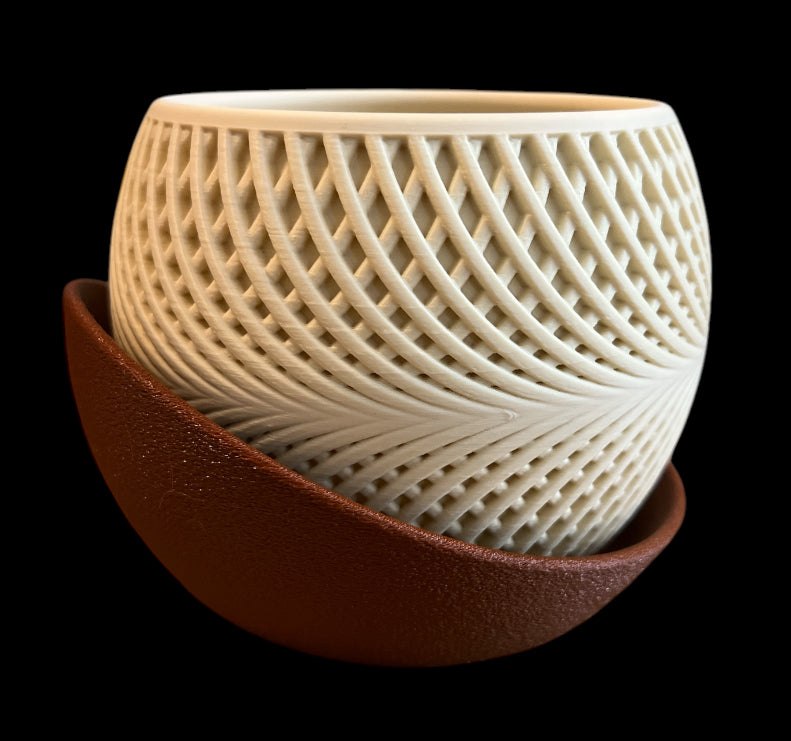 Drift Planter with Drip Saucer