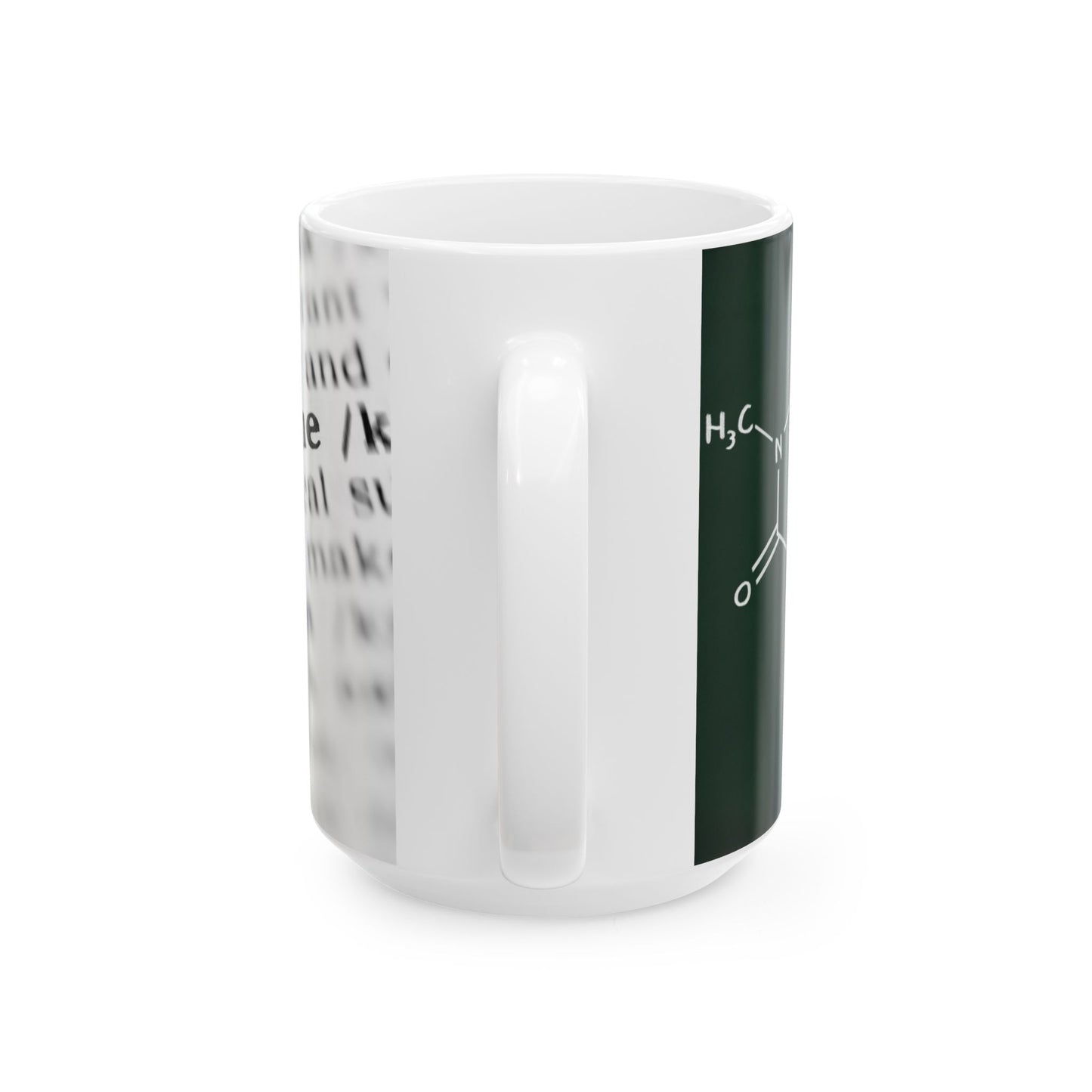 Caffeine Molecule Ceramic Mug, (11oz, 15oz)
