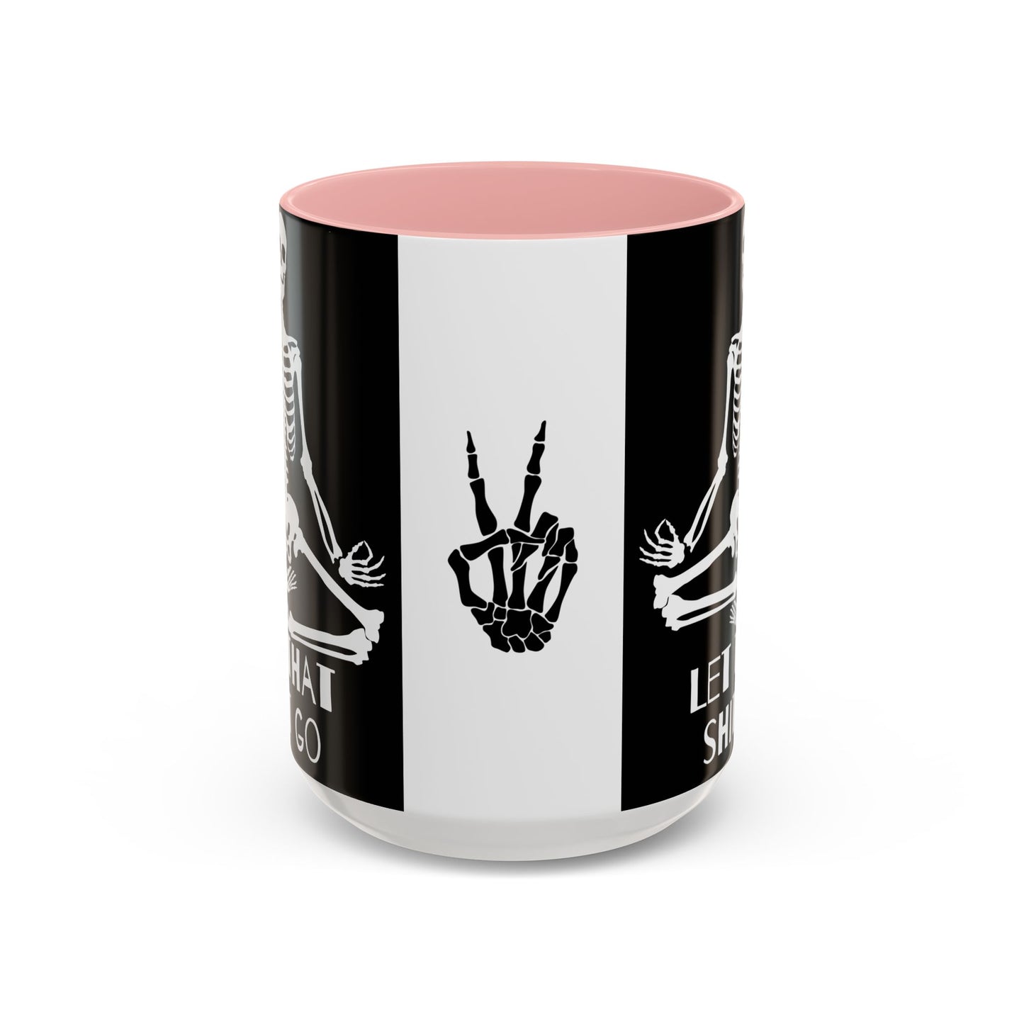 Let That Shit Go Skelly Ceramic Coffee Mug (11, 15oz)