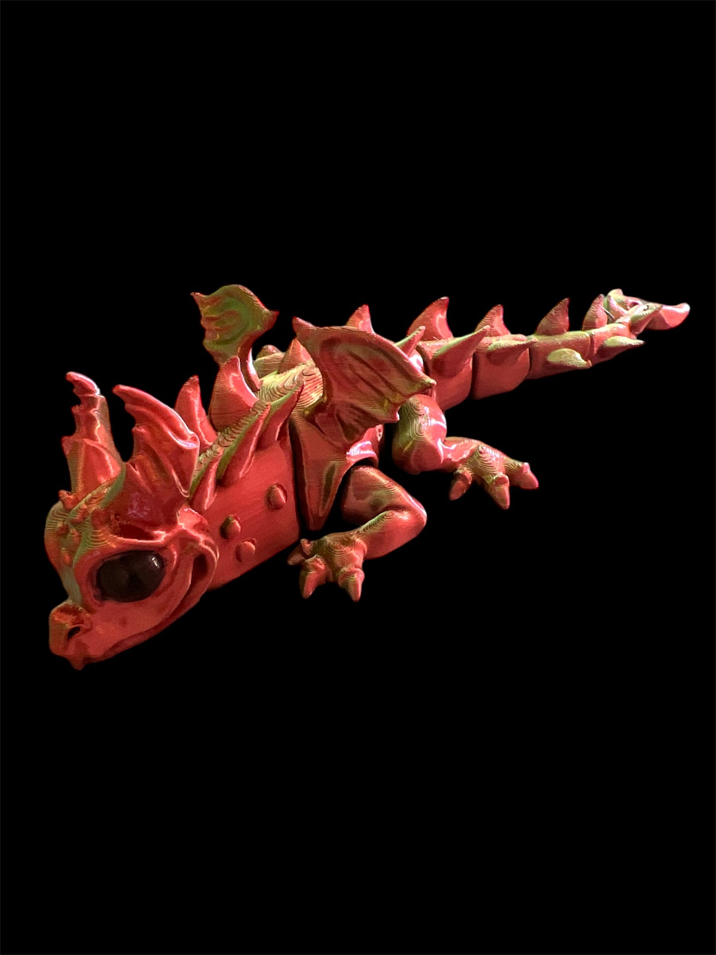 Articulated winged baby dragon