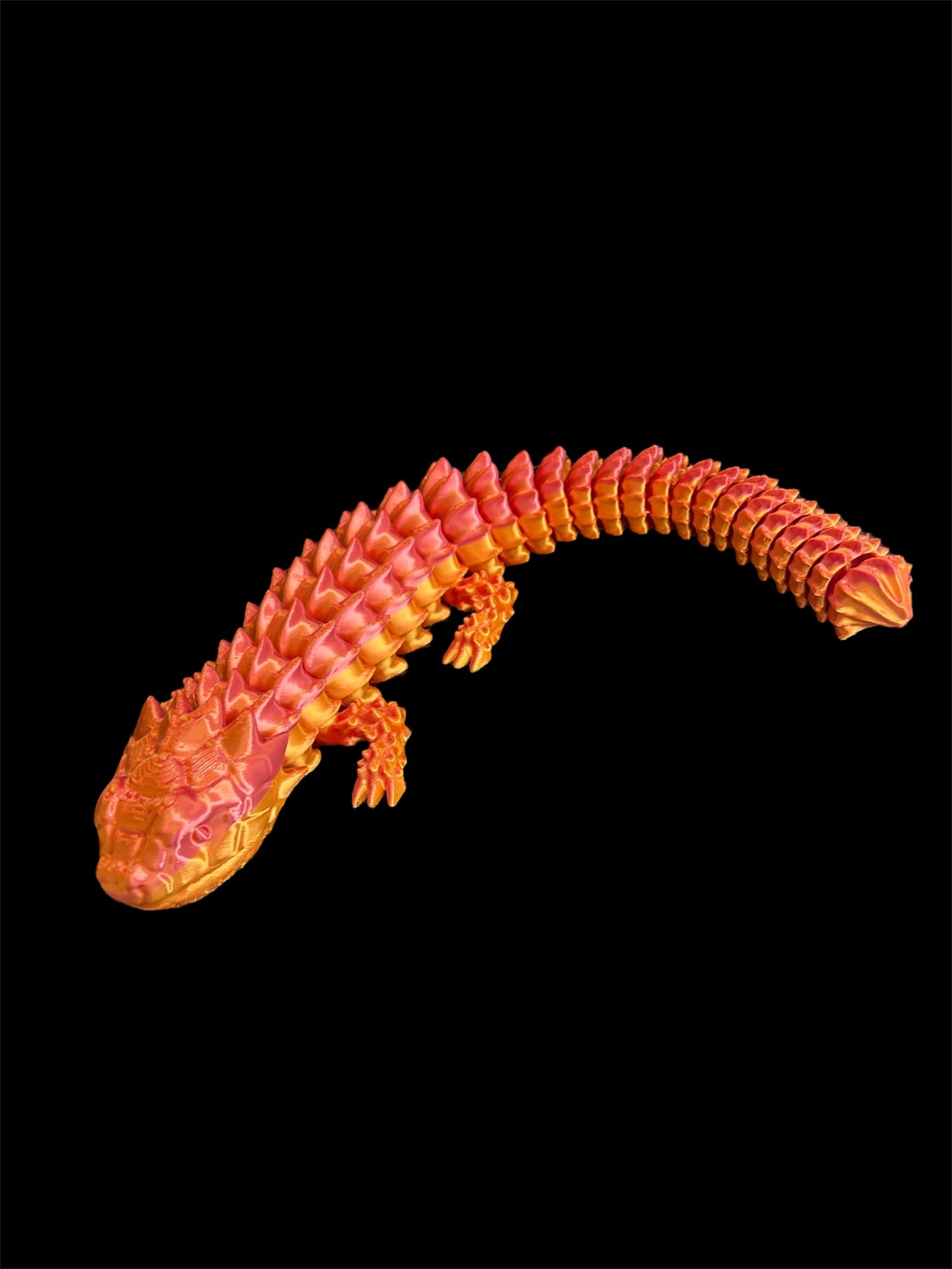 Armadillo Lizard articulated print