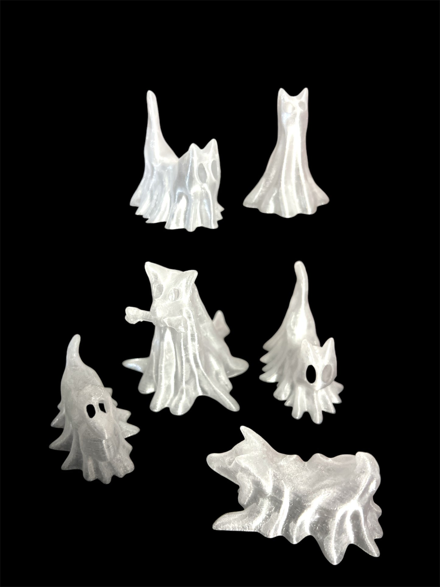 Ghost Pets Halloween ornaments - 6 piece set