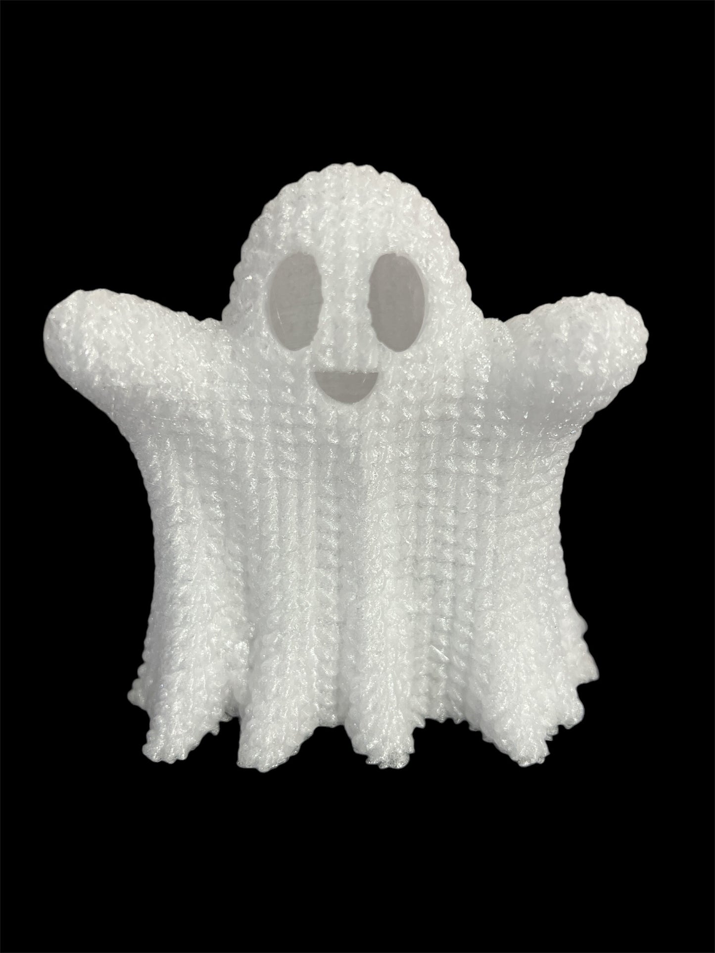 Knitted texture Ghost Halloween decoration