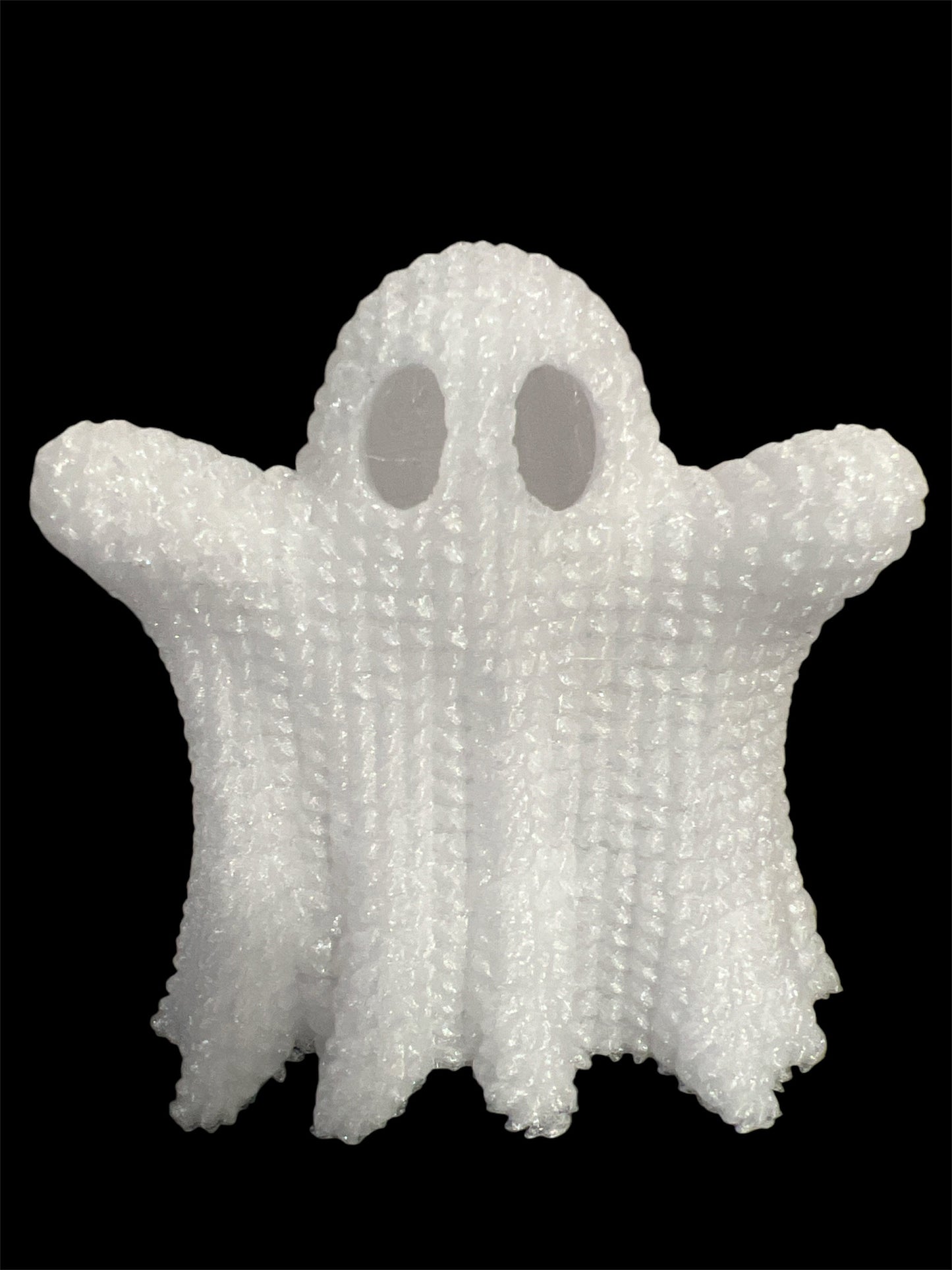 Knitted texture Halloween ghost ornament
