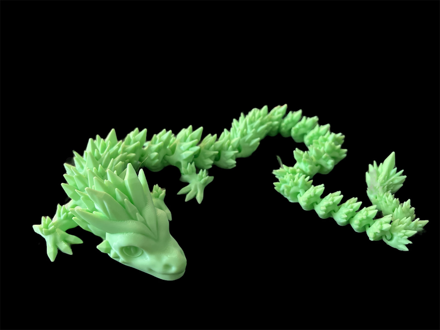 Articulated Glow-in-the-Dark Crystal Dragon