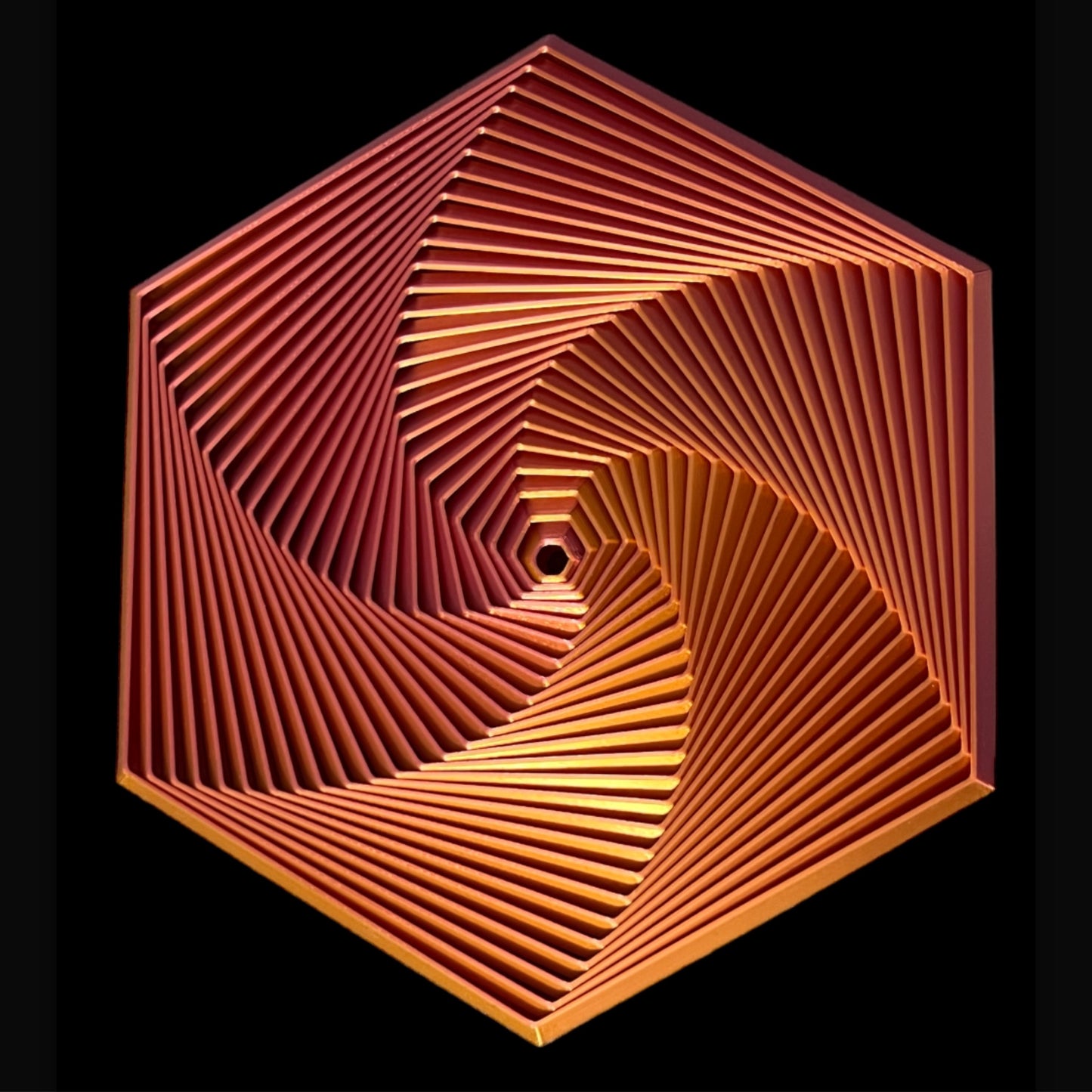 Hexagon Fidget - Sunset Silk - 6”