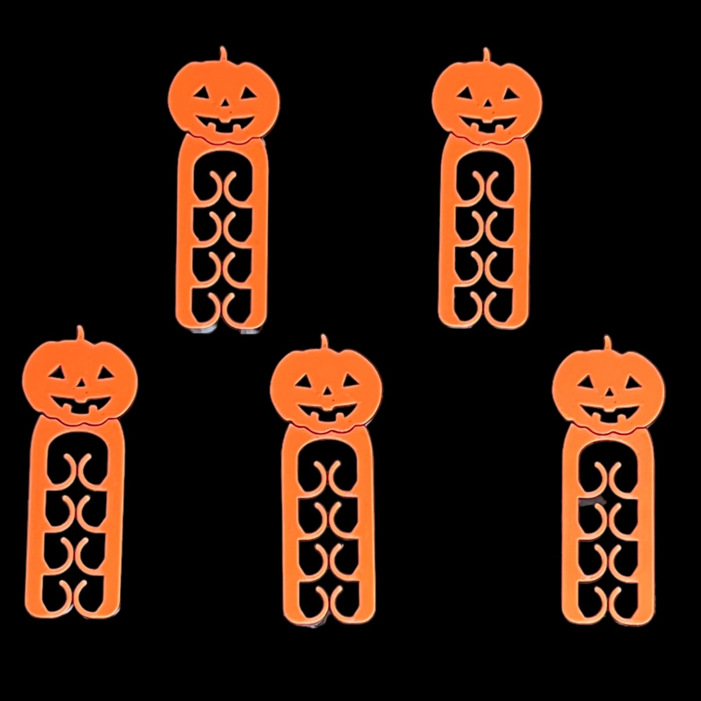 Bag Clips - Set of 5 - Pumpkins