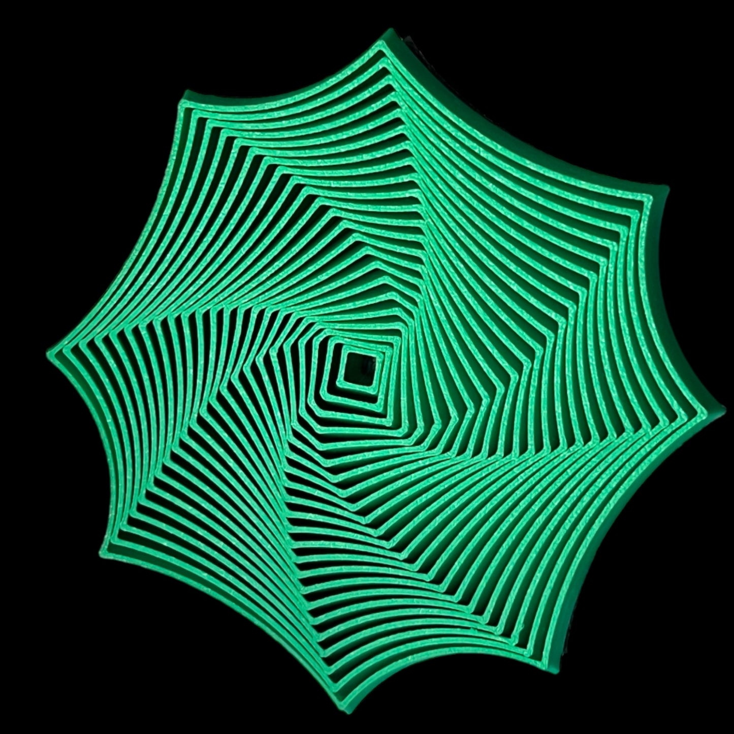 Spiderweb 3D Print - Green - 4”