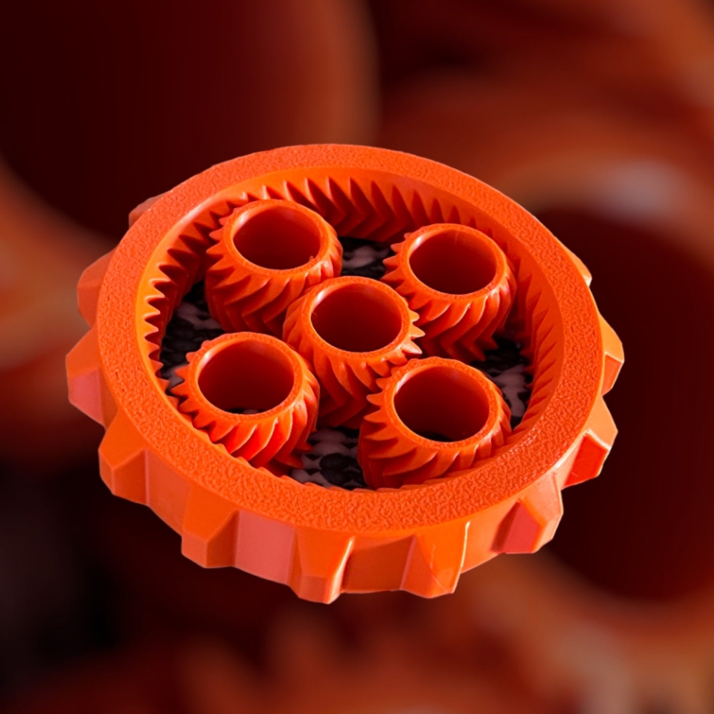 Planetary 3D Printed Spinner - Orange