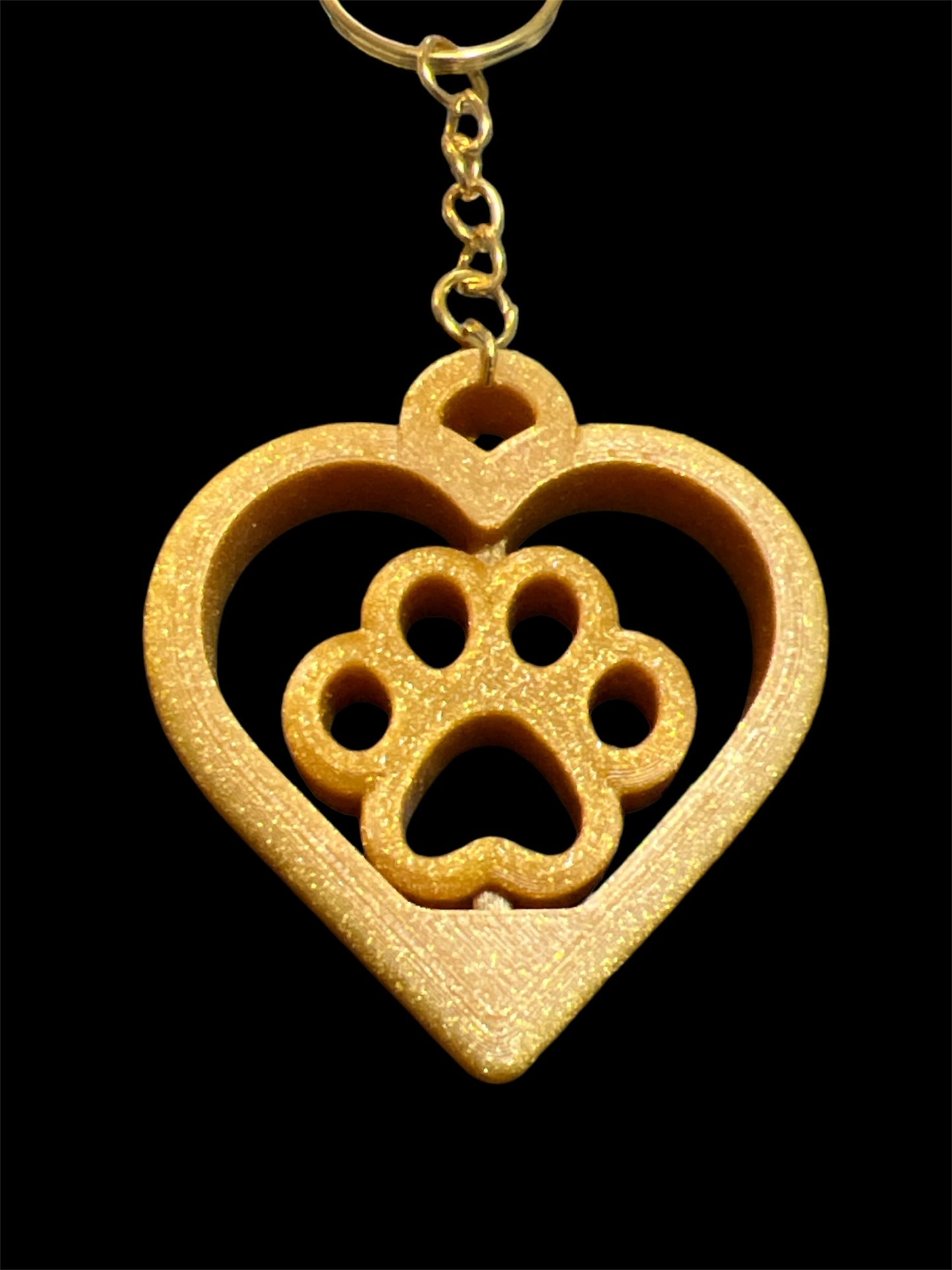Paw Love Rotating Keychain