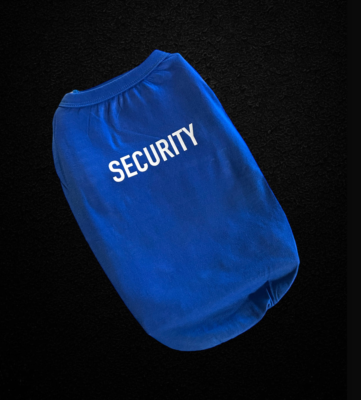 Medium Dog “Security” Tee in Royal Blue